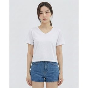 심플 브이 반팔티셔츠_VB36TSM315Z