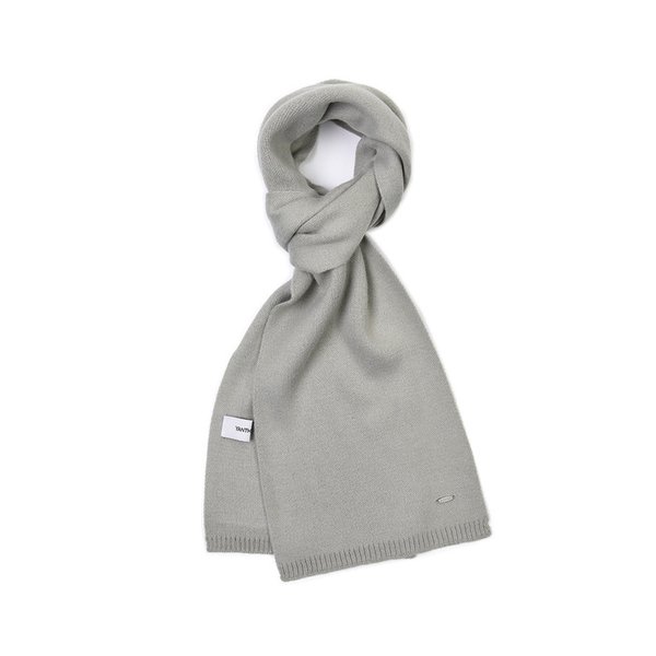 BASIC SOFT KNIT MUFFLER_LIGHT GRAY