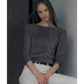 Fringe texture loose fit top [TIWT01LT07]_3color