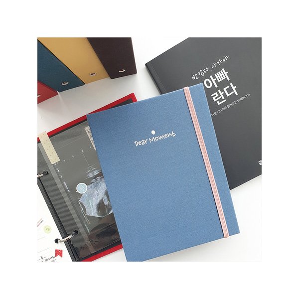 아기와 엄마 아빠의 성장기록 태교일기 SET (초음파앨범+아빠태교일기)_베이비 블루