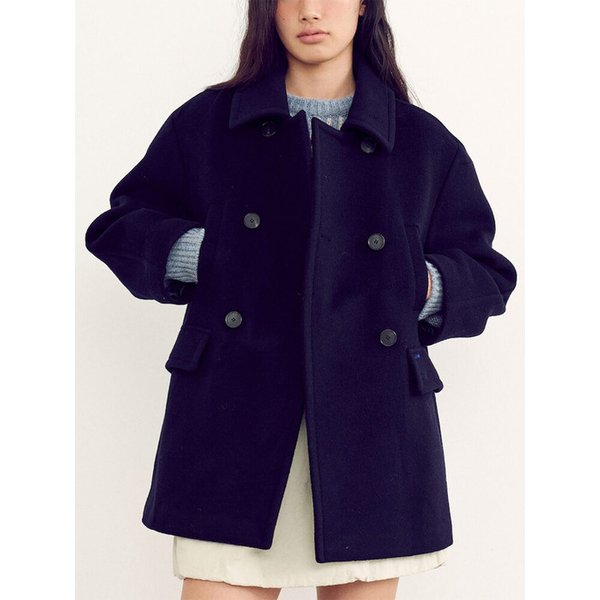 Double Pea Coat  Navy (KE5X30M15R)