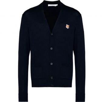 메종키츠네 FOX HEAD PATCH CLASSIC CARDIGAN GU00542KT1036-NAP480 폭스 헤드 패치 클래식 가디