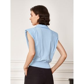 YY_Urban puff point sleeveless shirt