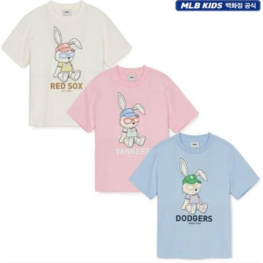 MLB키즈 (백화점 공식 ) 25SS 레빗 아트웍 티셔츠 (3color) 7ATSR0153