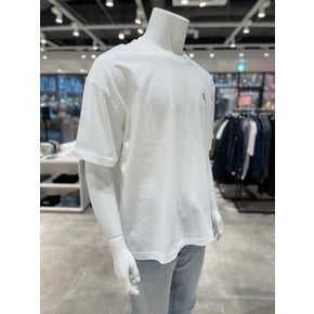 [파주점] [캘빈클라인진]남여공용 오버사이즈 로고 반팔 티셔츠 4RG005G-YAF