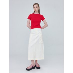 Corduroy Long Skirt 001 - Swan