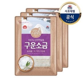 [사조대림] 해표 구운소금500g x3개