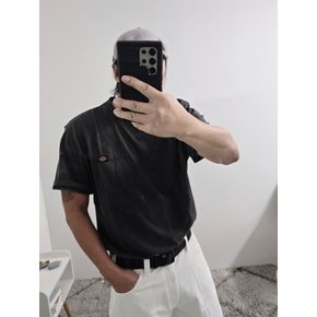 26SS 남성 헤비웨이트 포켓 반팔 티셔츠 블랙 A88NDBLK