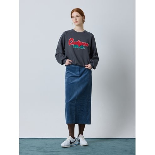CC콜렉트 씨씨콜렉트 벨티드 코듀로이 롱 스커트 C244MSD037