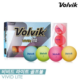 볼빅 비비드 비비드 라이트(VIVID LITE) 골프볼 [3피스/12알][4COLORS]