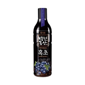 샘표 기능성음료 백년동안 흑초 블랙블루베리 900ml 2개