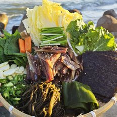 포항 구룡포 해초 과메기 야채세트 손질진공 꽁치 햇과메기 10미 20쪽 진공포장 (3-4인세트)