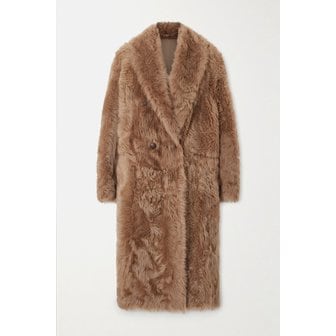 부르넬로쿠치넬리 브루넬로쿠치넬리 오버사이즈 시어링 더블브레스트 코트 46376663162950536