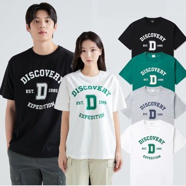 디스커버리 [24S/S] 디스커버리 바시티 빅로고 반팔티셔츠 DXRS57043