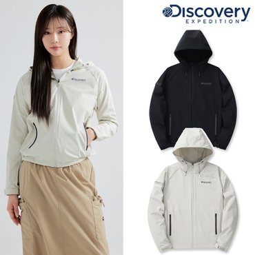 디스커버리 [정상가179000원] 디스커버리 여성 스트레치 하이브리드 바람막이 자켓 DWWJ24041