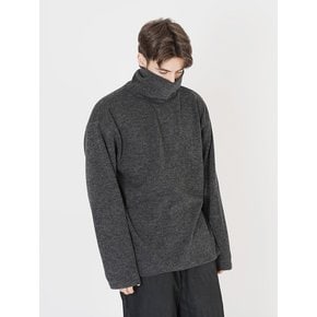 Wide Pola Neck Knit (Chacoal)