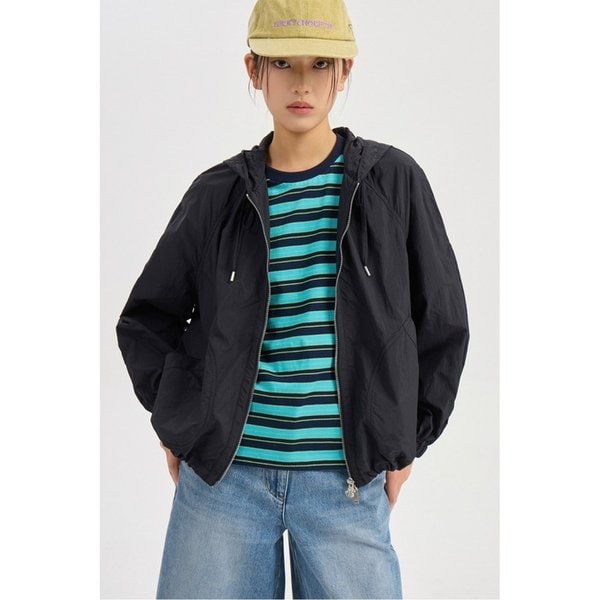 Texture Block Hood Jumper (black) LFUAM26420BKX