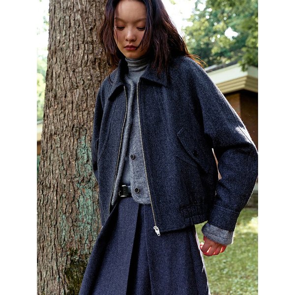 Wool ZipUp Casual Jumper  Ash (KE4939M014)