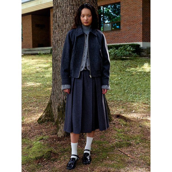 Wool ZipUp Casual Jumper  Ash (KE4939M014)