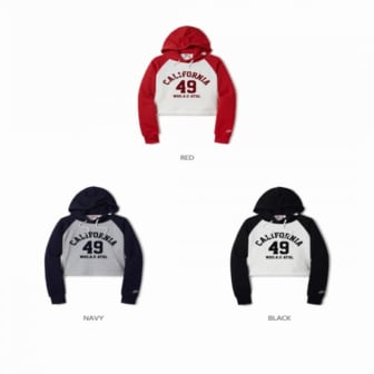 후아유 여성 라글란 크롭후드Track Raglan Hoodie_A WHMHE2321F