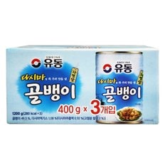 유동 자연산 다시마 골뱅이 400g x 3개