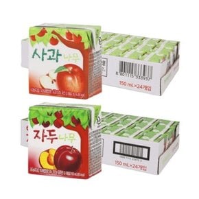 사과나무/자두나무 150ml 24입+24입 (2박스)