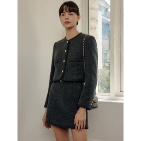 라나 트리밍 울 자켓 / RANA TRIMMED WOOL JACKET_2colors