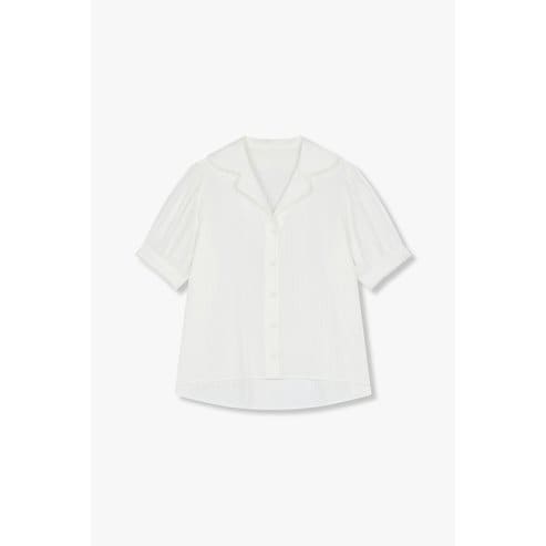 GCUT [지컷25S/S]퍼프 슬리브 레이스 카라 블라우스(7295260101)