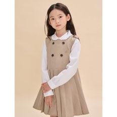 [BEANPOLE KIDS] 여아 프릴 칼라 포인트 옥스포드 셔츠  화이트 (BI4764G021)