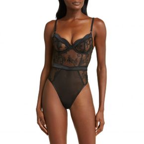 4417636 Bluebella Cassandra Embrodiered Mesh Underwire Bodysuit