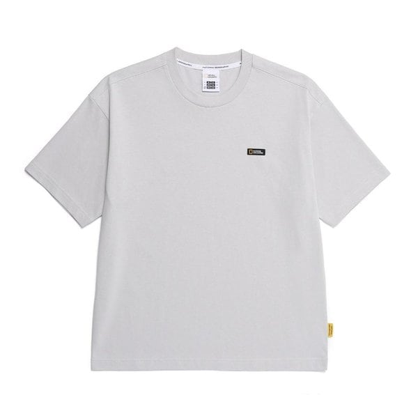 [여주점] N252UTS071 리젠 써클 그래픽 세미오버핏 반팔 티셔츠 SILVER GREY