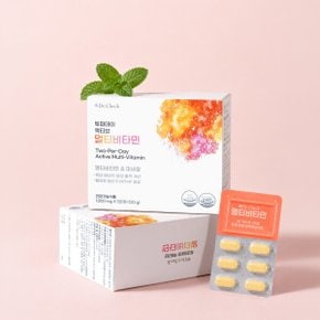 투퍼데이 액티브 멀티비타민 120정 1박스 닥터체크 멀티비타민 피로회복 고함량 1000mg+5-MTHF 활성형 엽산