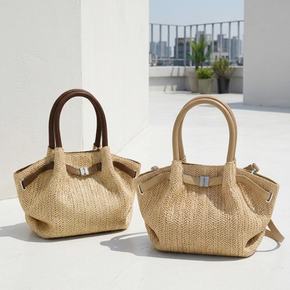 KARRA / KARRA 아일랜드위빙버킷백_A6M0877