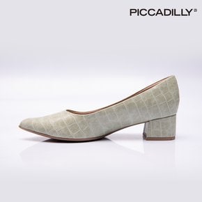 [PICCADILLY] 피카딜리 739015-1 펌프스_크로코민트(4.5cm)