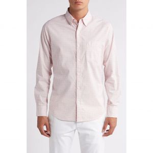 이스퀘어 4886352 Bonobos Everyday Slim Fit Gingham Stretch Cotton Button-Down Shirt