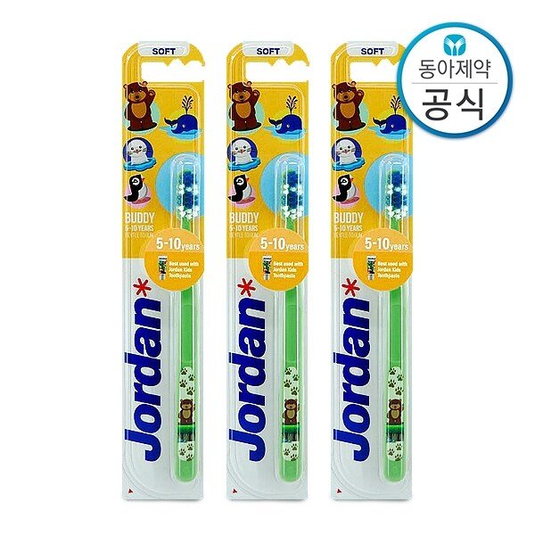 버디 어린이칫솔 5-10세 2단계 3개