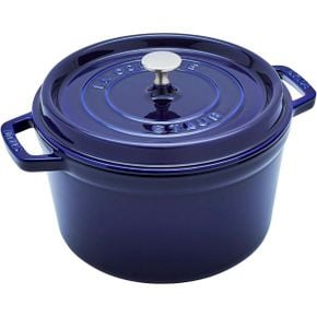 영국 스타우브 후라이팬 Staub Cast Iron 5qt Tall Cocotte Dark Blue Made in France 1682467