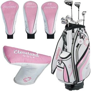 일본 던롭 캐디백 Cleveland Golf Womens Club Set BLOOM Bloom Package 2022 Model of 8 Carbon