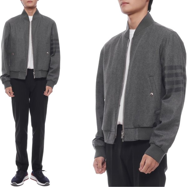 [부산점] 25FW 남성 플란넬 블루종 재킷 (MJO030A 06393 035 25F)