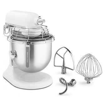  KitchenAid 7.6L KSM8WH [일본 국내 정규 수입품] 키친 에이드 업무용 스탠드 믹서 3종