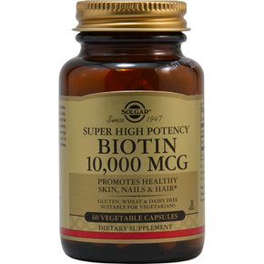 6개X  솔가  비오틴  10000mcg  60  식물성캡슐