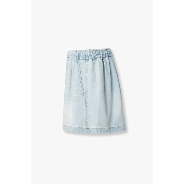 플리티드 밴딩 데님 쇼츠 7115255505140