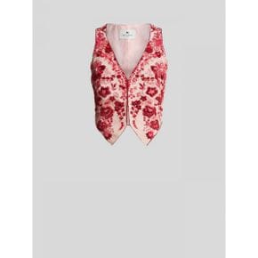 5520666 ETRO Floral Embroidery Waistcoat