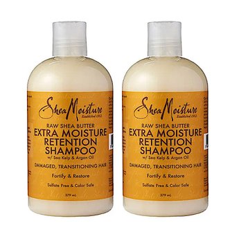  시어모이스쳐 로우 시어 버터 리텐션 샴푸 Shea Moisture Retention Shampoo 379ml 2개