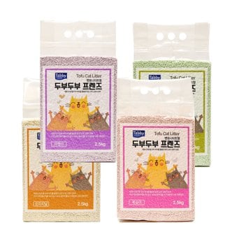 우다다냥이 테비 두부두부 프렌즈 2.5kg 벤토입자 고양이두부모래