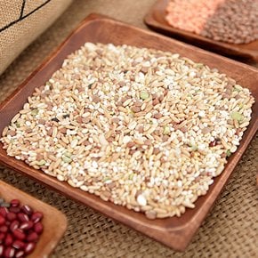 [2025년산] 귀리/렌틸콩 혼합잡곡 15곡 1kg