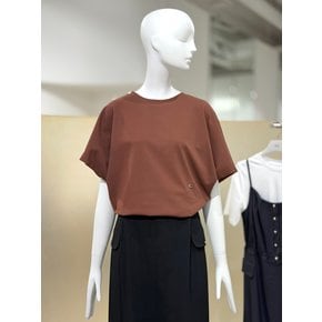 [시흥점] 숄더 버튼 포인트 허리 셔링 반팔 티셔츠 V262MSM933