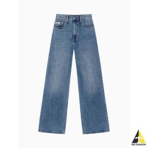 캘빈클라인 JEANS 여성 하이라이즈 루즈핏 미드블루 데님 J2246651A4 111128996