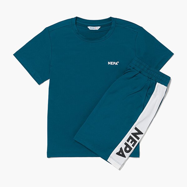 [파주점] 백 포인트 반소매 세트 (KHD5963)