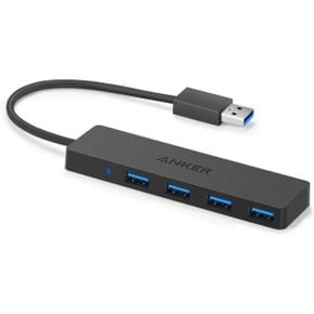 영국 앤커 허브 Anker Ultra Slim Extra Lightweight 4 Port USB 3.0 Hub Data for MacBook Air/